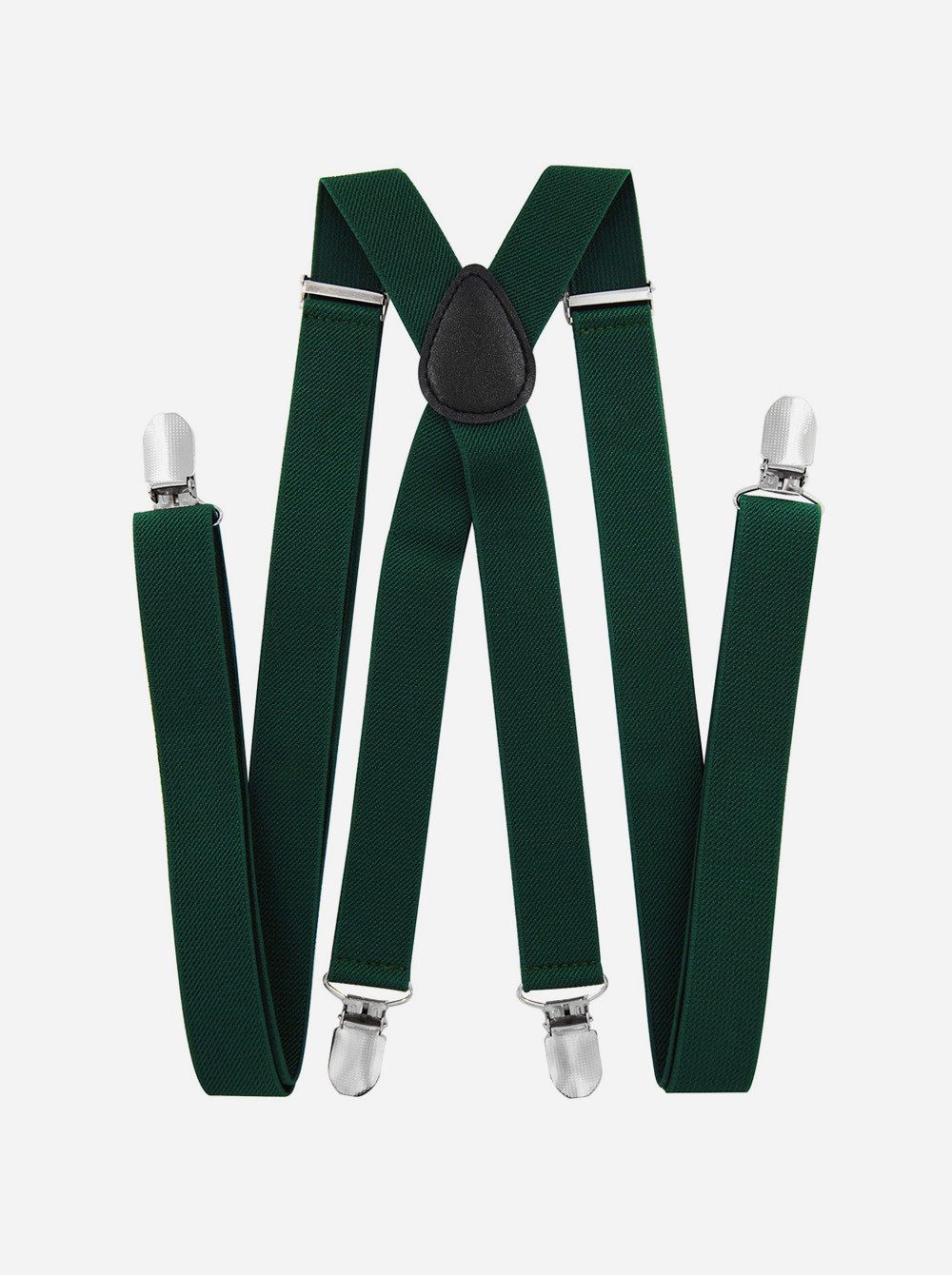 axy Hosenträger Herren Hosenträger mit Fliege Set (2-St., 2er Set) 4 Stabile Clips X-Form 2,5cm Breit verstellbar und elastisch