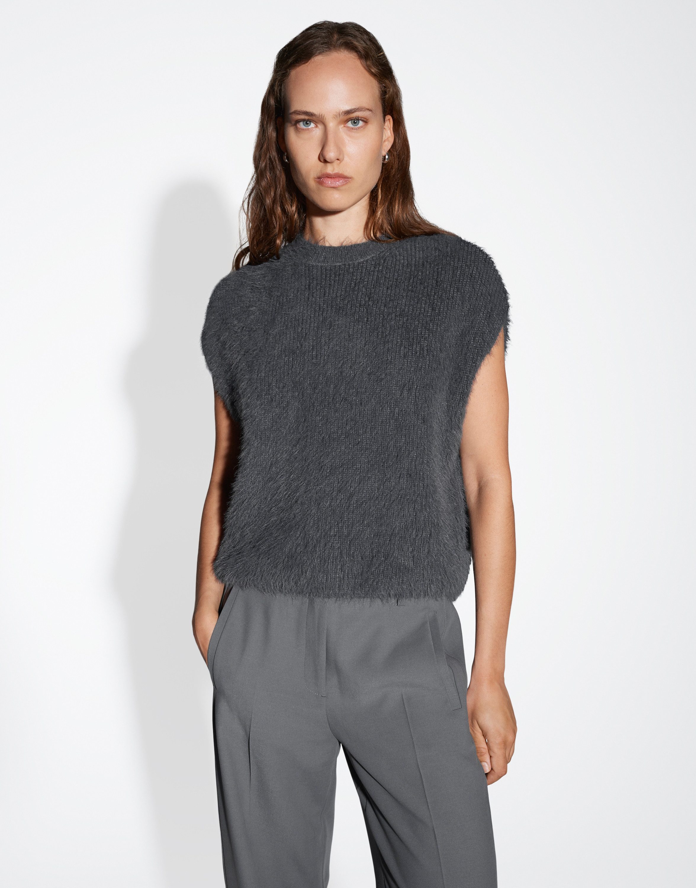 someday Pullunder TILLIH Regular mit haariger Textur günstig online kaufen