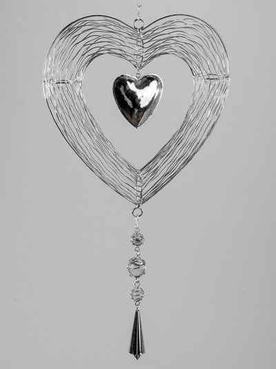 formano Dekohänger formano Dekohänger Hearts, Silber B:19cm H:19cm Metall