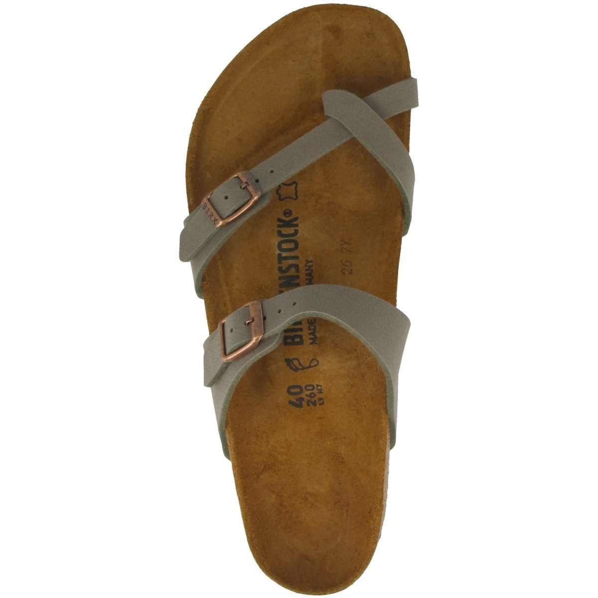 Birkenstock Mayari Birko-Flor Nubuk normal Damen Pantolette Hausschuhe, Sandaletten, Mules, Pantoffeln, Slipper