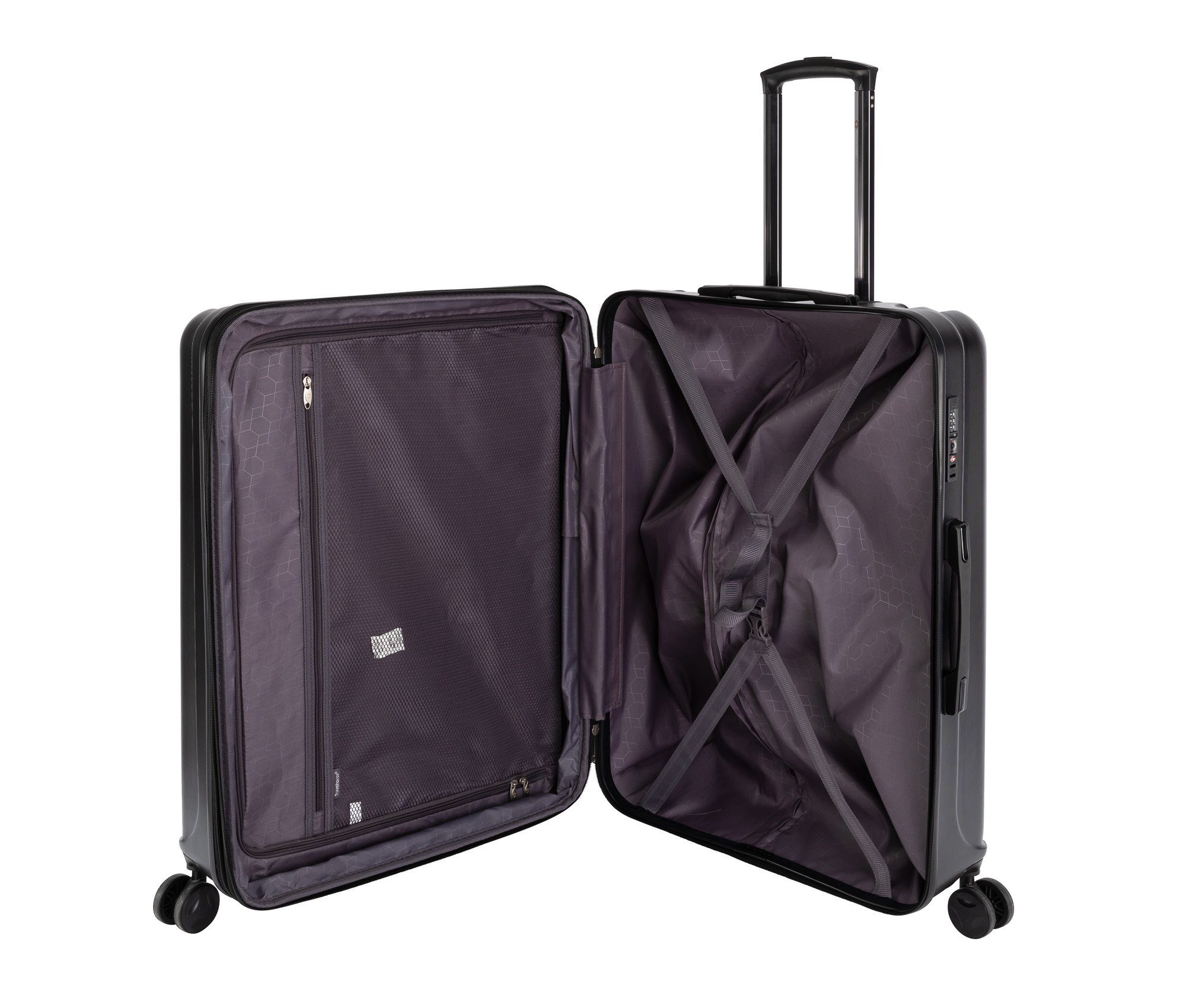 Travelhouse Hartschalen-Trolley Porto, 4 Rollen, Dehnfalte günstig online kaufen