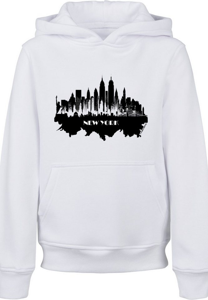 F4NT4STIC Kapuzenpullover Cities Collection - New York skyline Print, Das  Model ist 145 cm groß und trägt Größe 145/152