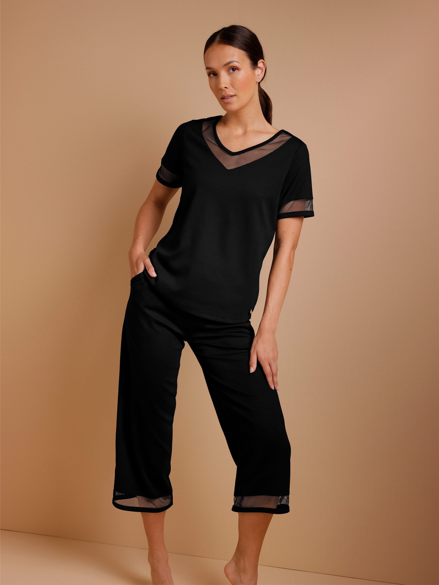T-Shirt Modal-Mix-Shirt Kurzarm