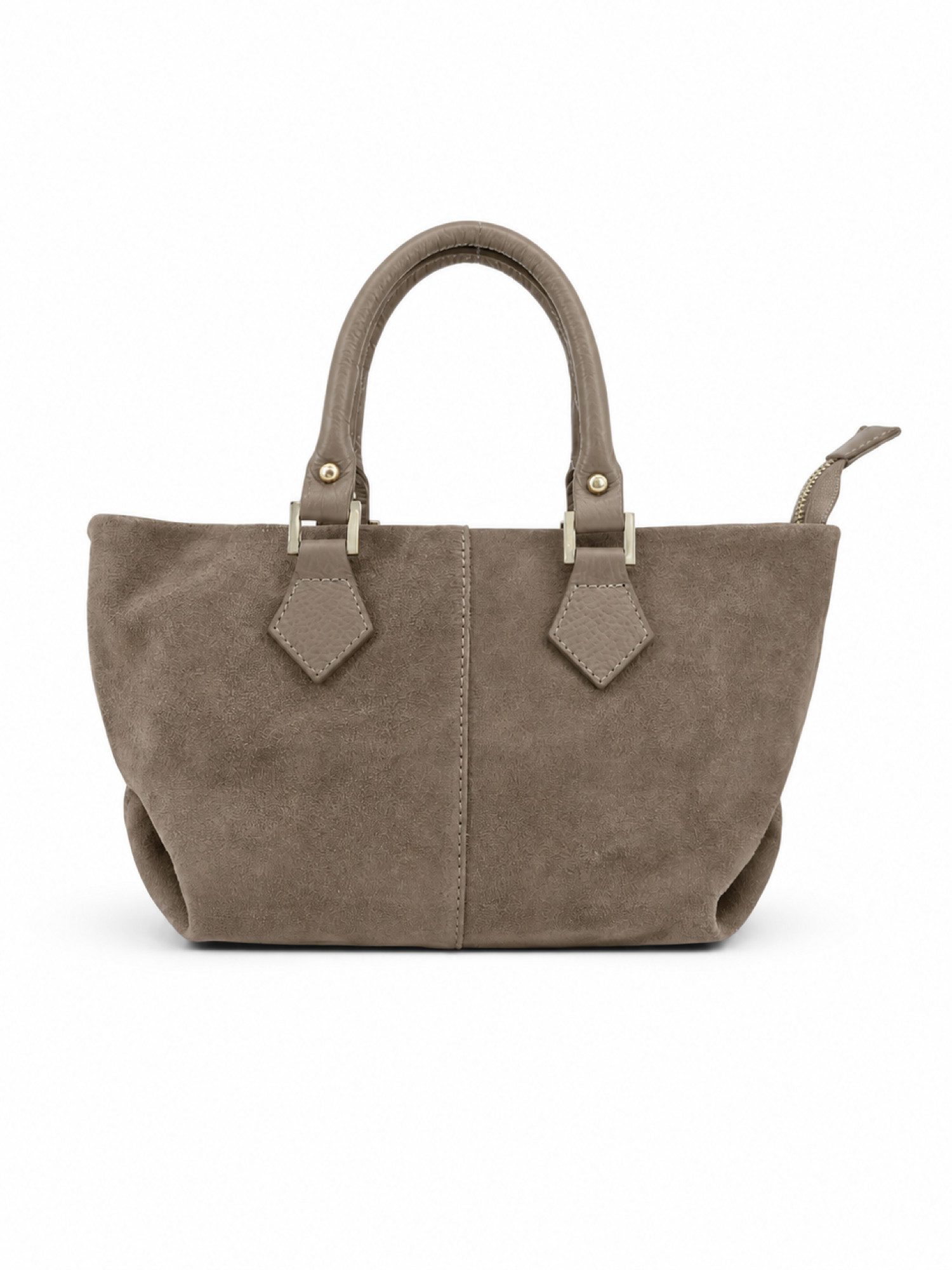 BRISE TASCHE Umhängetasche Elegante Wildledertasche mit Kettenriemen, Echtes Wildleder, Kettenriemen, Reißverschlussfach innen