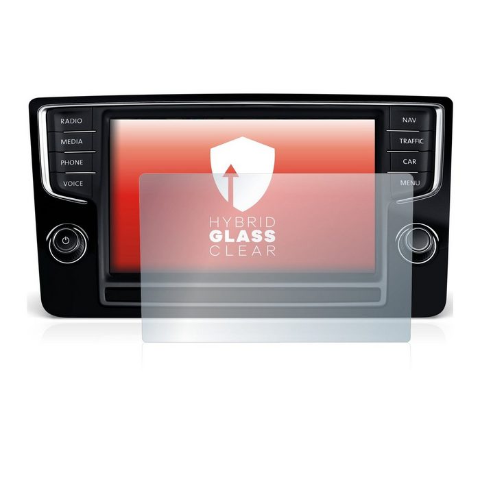 upscreen flexible Panzerglasfolie für Volkswagen Golf Sportsvan 2015 Discover Pro 8" 2014 Displayschutzglas Schutzglas Glasfolie klar