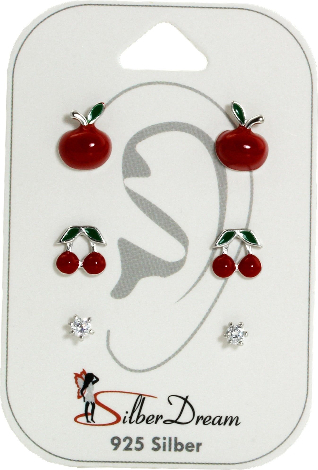 SilberDream Paar Ohrstecker SilberDream Zirkonia 3er Set Ohrringe (Ohrsteck günstig online kaufen