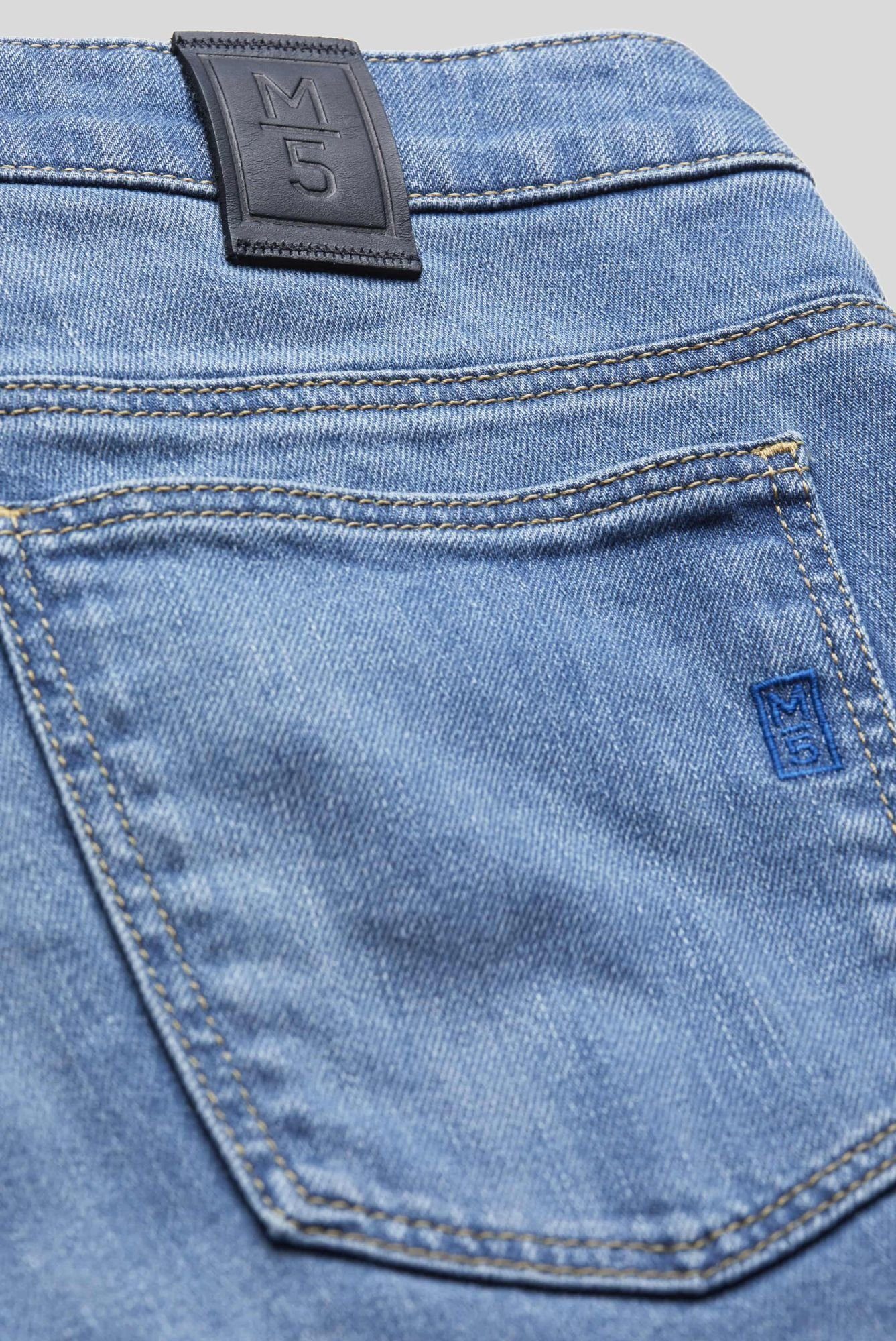 blau 6209 Regular-fit-Jeans MEYER Style Regular Jeans M5 Fit Five im Pocket