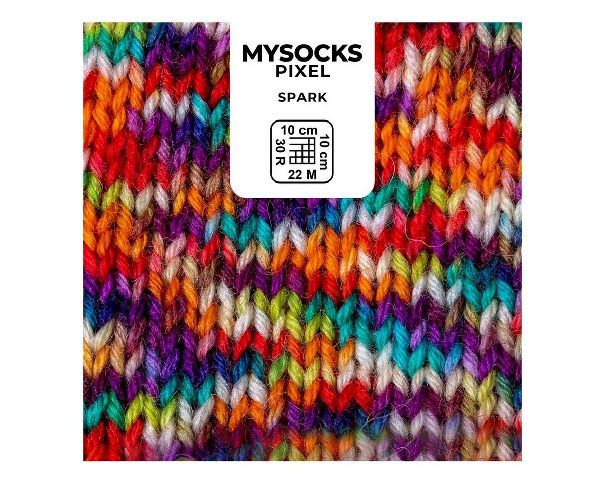 Thumbnail - myboshi Sockenwolle myboshi mysocks Pixel, 75% Schurwolle, 25% Polyamid Häkelwolle