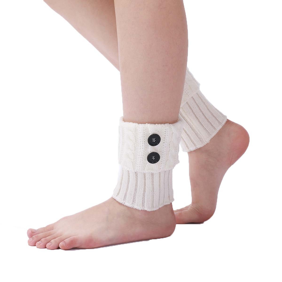 Coonoor Beinstulpen Damen Gestrickte Leg Warmers Warme Winter Beinstulpen