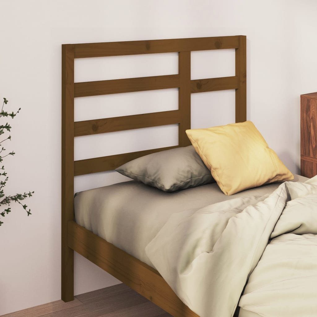 Massivholz Kopfteil Kiefer, cm (1 St) Honigbraun Bett-Kopfteil vidaXL 106x4x104