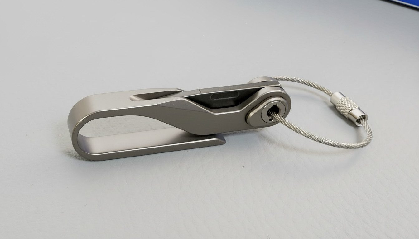 Noxeye Taschenmesser Design Klipp Titanium Haken and Keyring mit Messer, (1 St)
