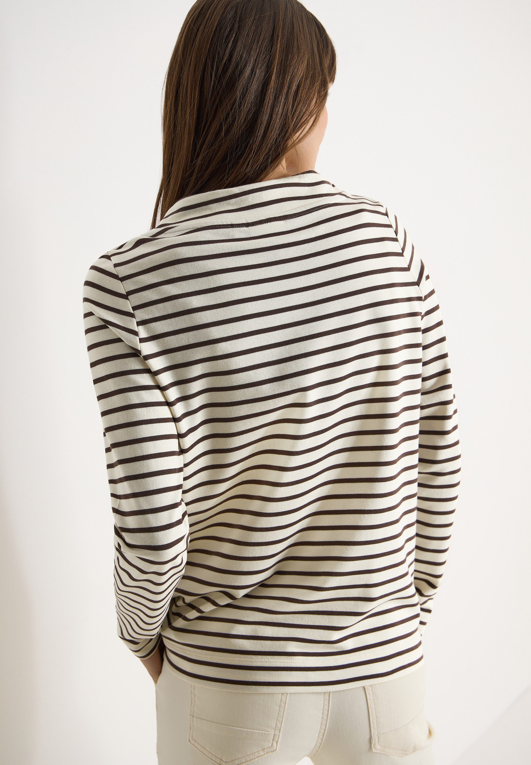 CECIL Langarmshirt mit Streifenmuster günstig online kaufen