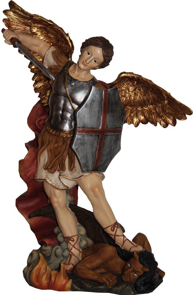 Dekofigur Heiligenfigur Hlg. Michael 13 cm