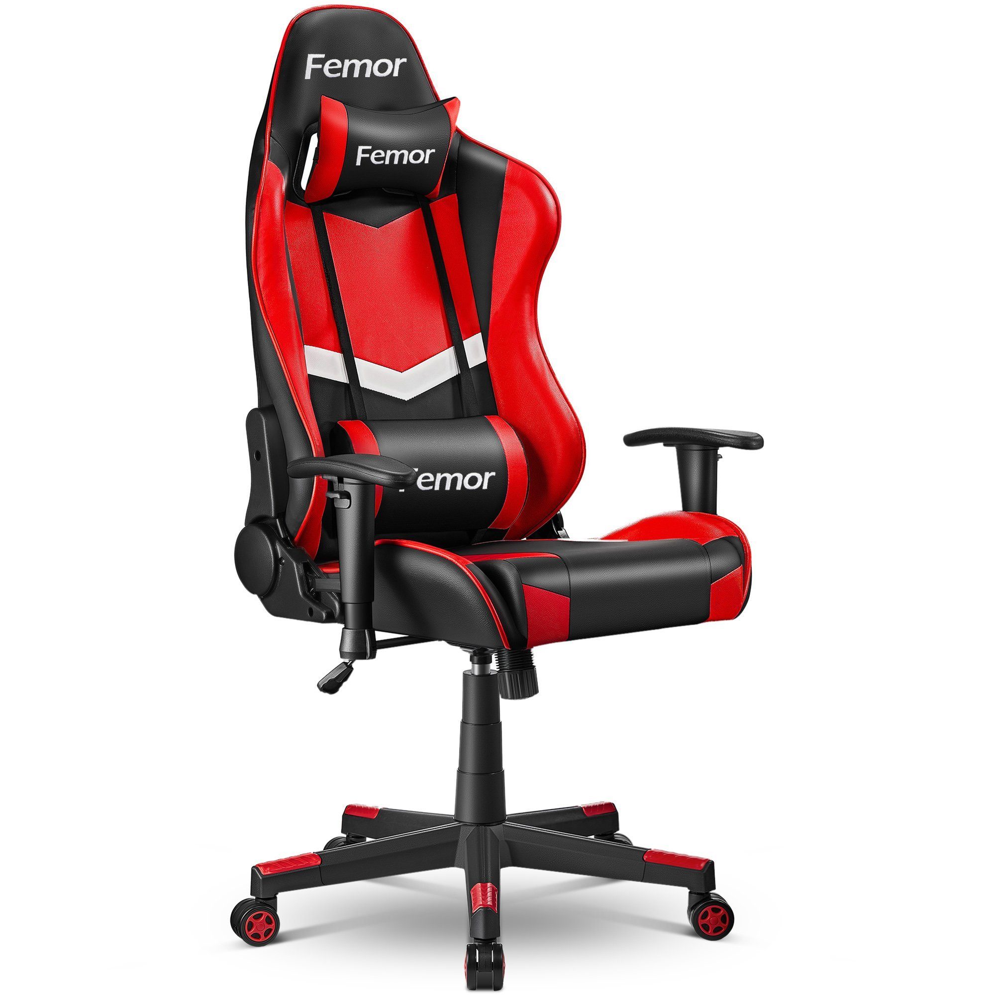 90°-160° Chair Stuhl, rot Gaming Femor Gaming Neigungswinkel Gamer Stuhl