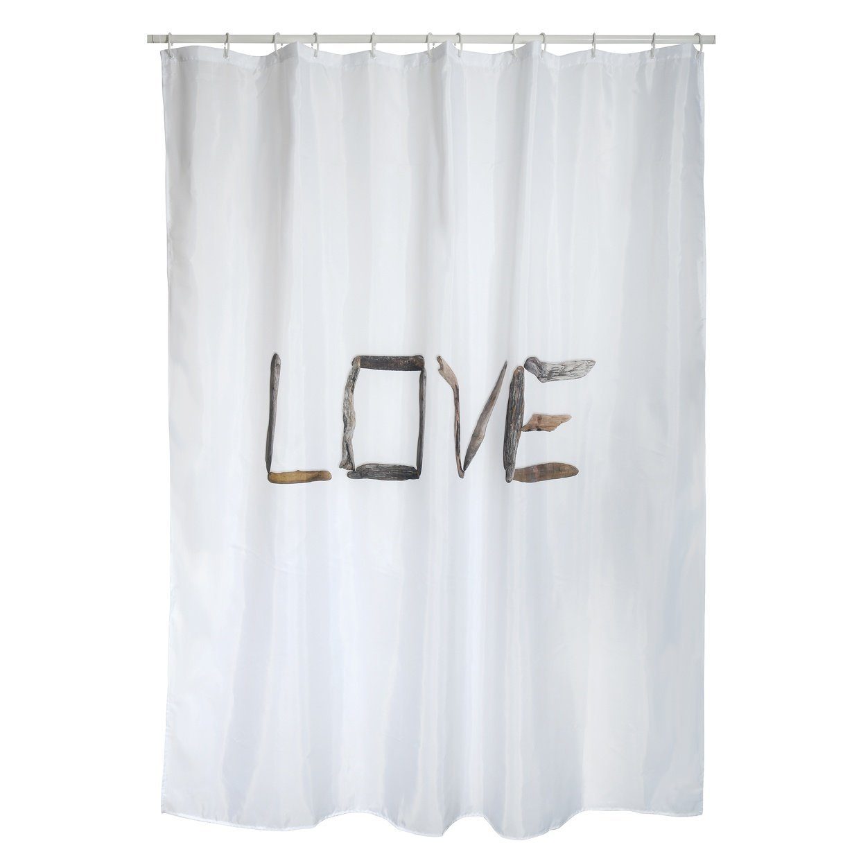 MSV Duschvorhang LOVE Breite 180 cm, günstig online kaufen