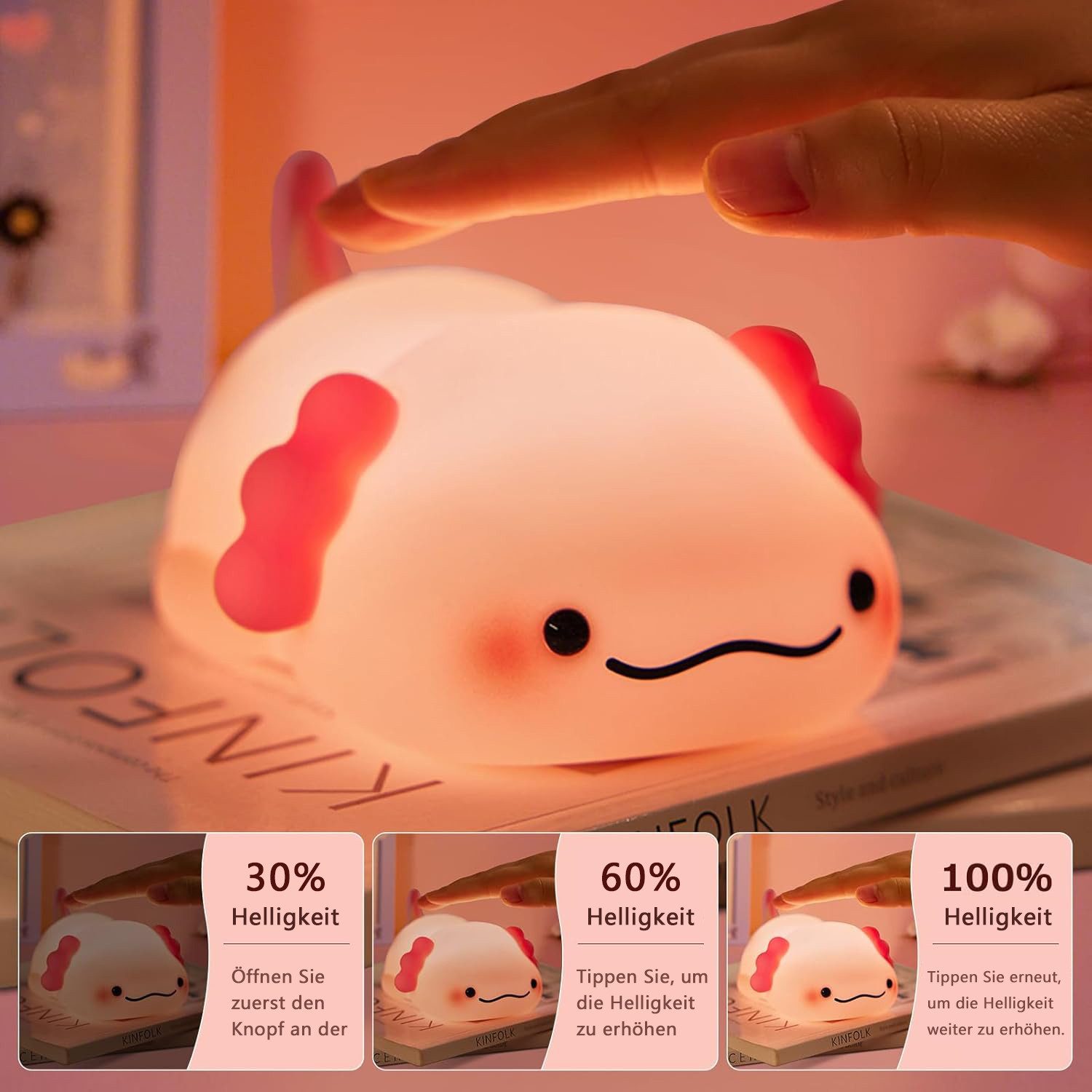 Luckice LED Nachtlicht LED Nachttischlampe, LED Tischlampe, geeignet für Ki günstig online kaufen