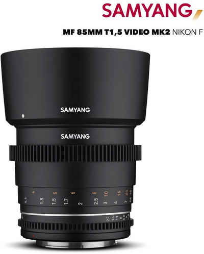 Samyang »MF 85mm T1,5 VDSLR MK2 Nikon F« Objektiv