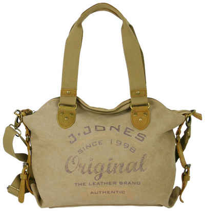 J JONES JENNIFER JONES Schultertasche Damen Canvas Umhängetasche, Handtasche vintage look, casual