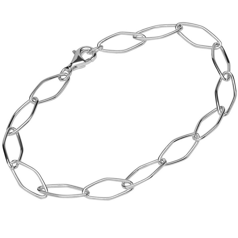 NKlaus Silberarmband Armband 925 Sterling Silber 20cm Ankerkette rund D ...