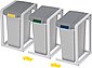 Hailo Mülltrennsystem »ProfiLine Öko XL«, 38 Liter, grau, Kunststoff Inneneimer, 1 Stück, Bild 5