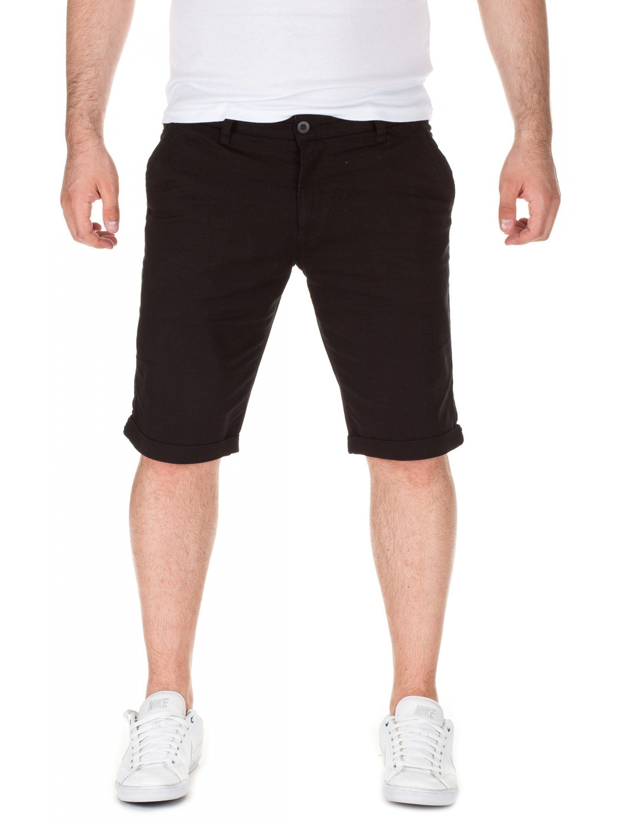 WOTEGA Shorts WOTEGA - Chino shorts Alex in Unifarbe Schwarz (black 9500) | Sportshorts