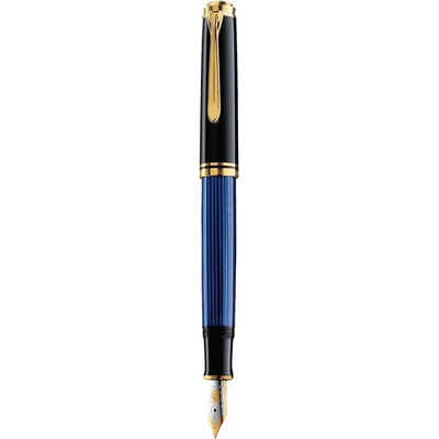 Pelikan Füllfederhalter Souverän M400 Feder M - Füllhalter - schwarz/blau