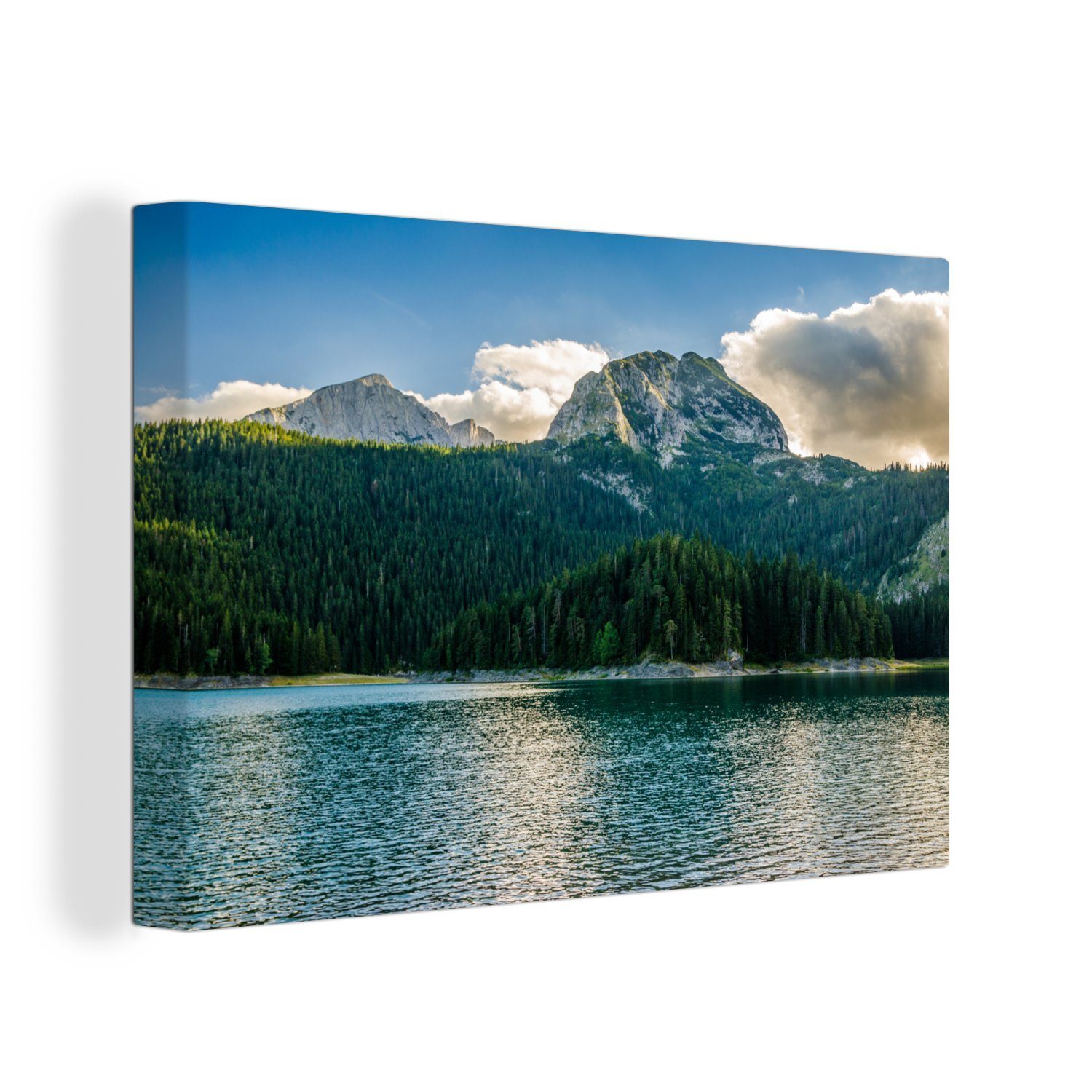 OneMillionCanvasses® Leinwandbild Mehr zu den Gebirgszügen des Durmitor-Nationalparks in Montenegro, (1 St), Wandbild Leinwandbilder, Aufhängefertig, Wanddeko, 30x20 cm