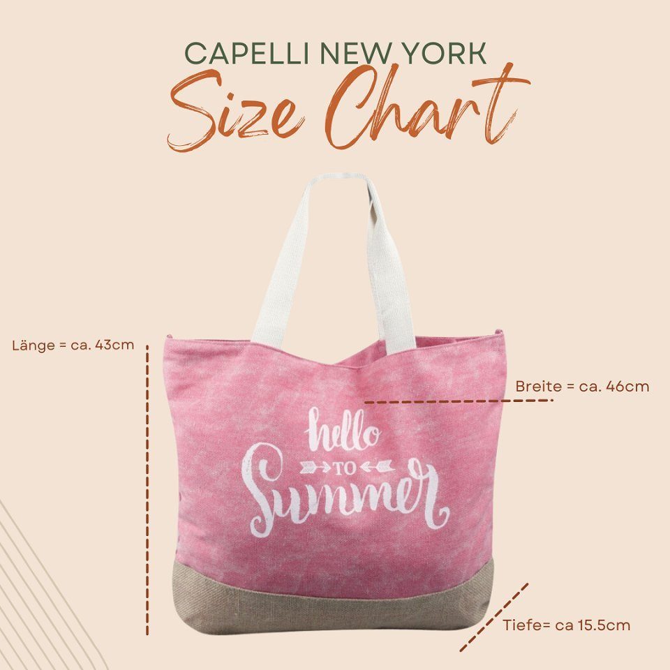 Capelli New York Strandtasche Strandtasche günstig online kaufen