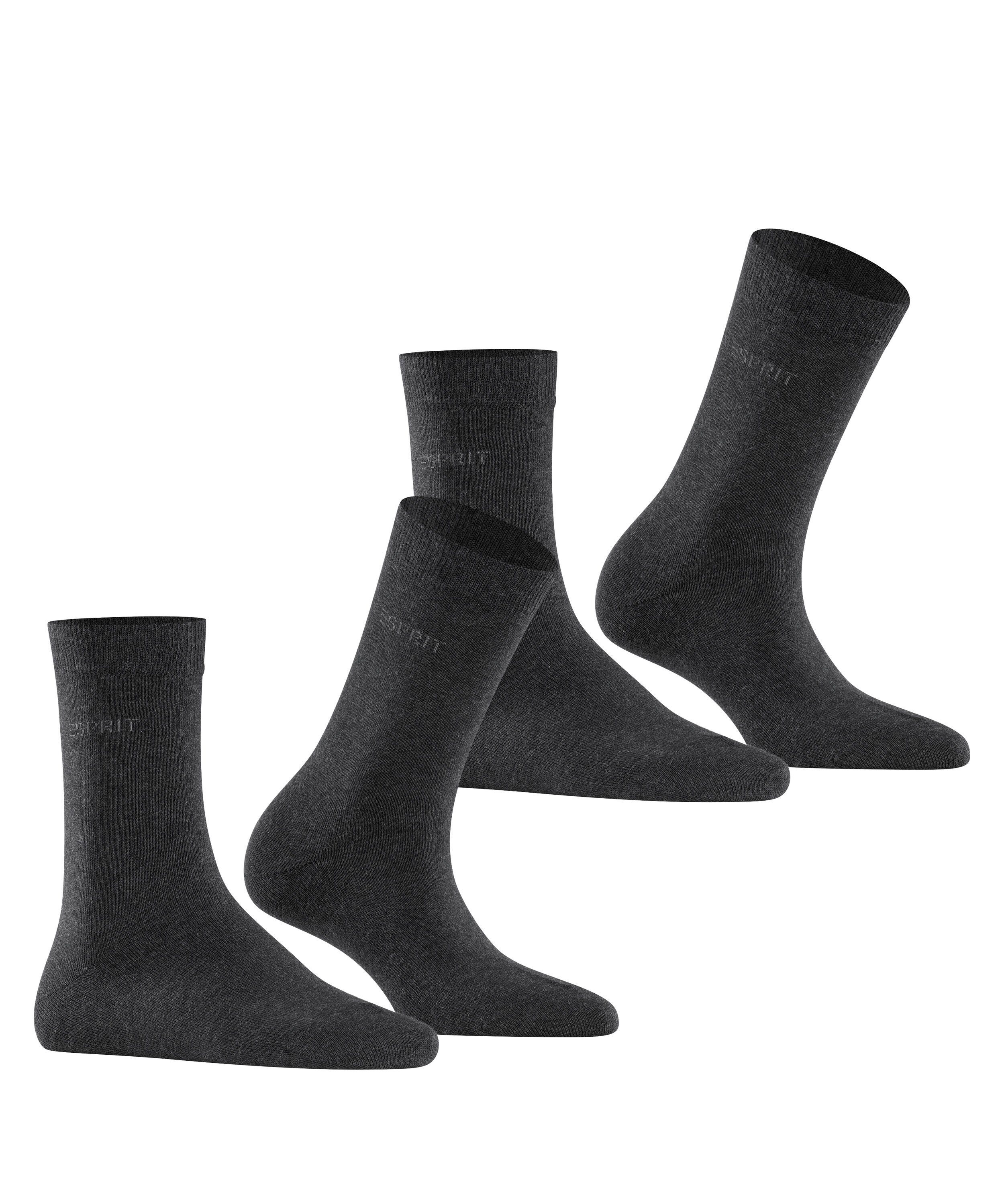 Esprit Socken Uni 2-Pack (2-Paar) aus elastischem Material