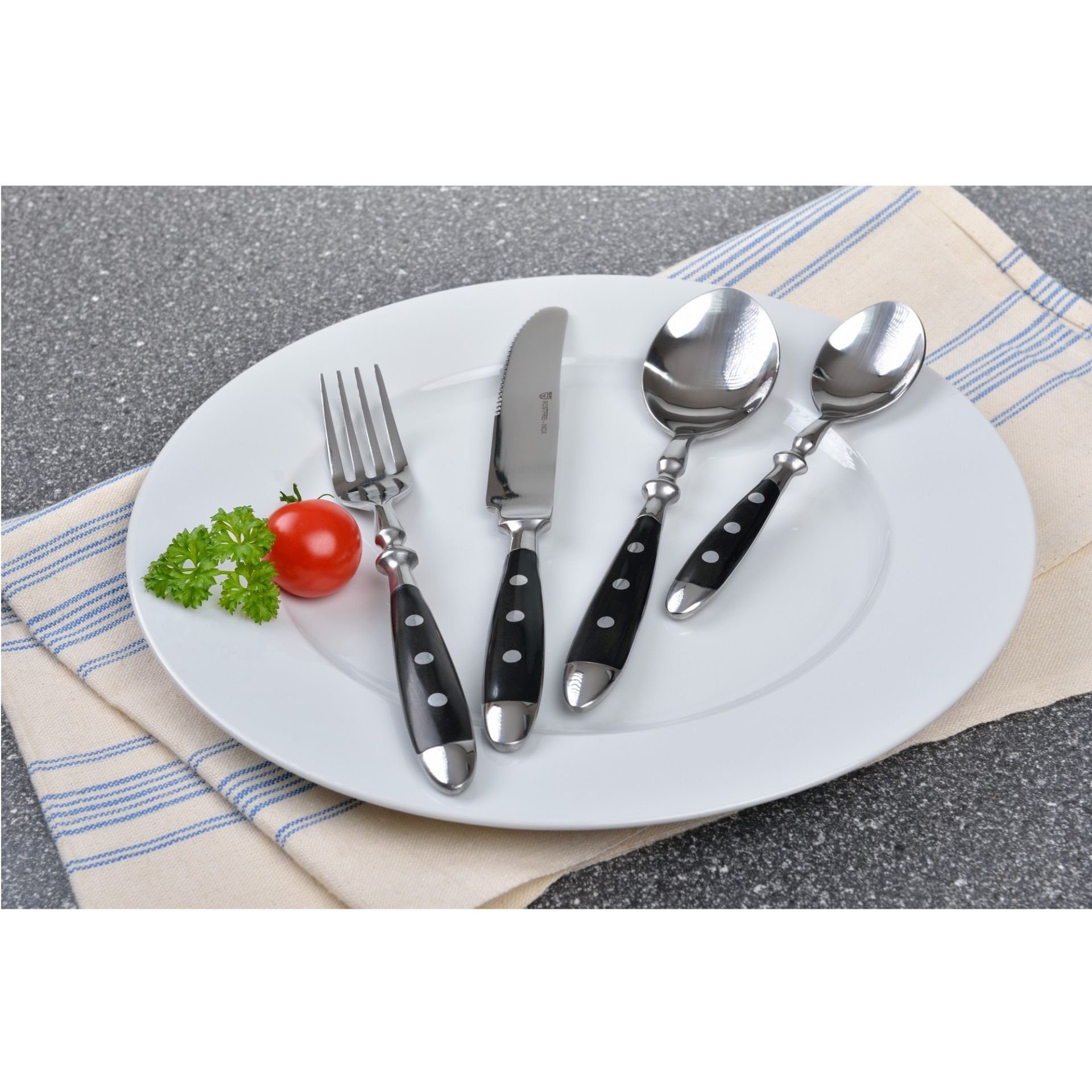 GRÄWE Kuchengabel (6 Stück), GRÄWE Kuchengabeln 6 Stück, geschmiedet, Serie Nürnberg