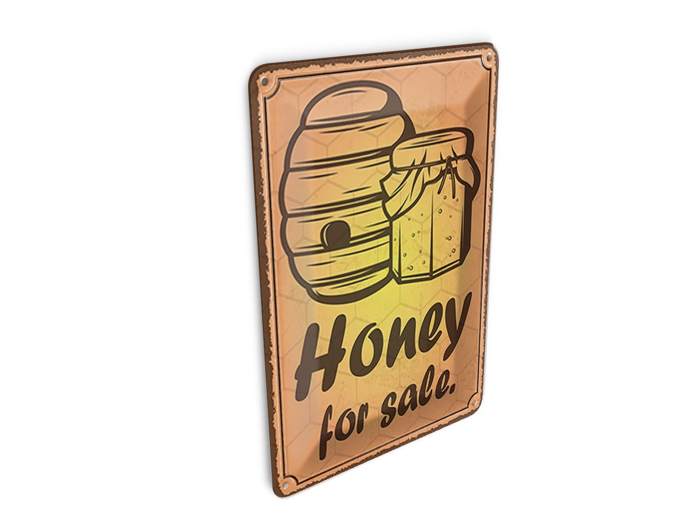 Femer GmbH Postkarte Hinweis 10x14 cm Honey for sale Honig Verkauf, unfrankiert