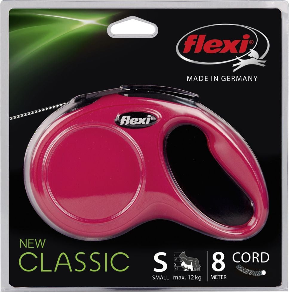 flexi Hundeleinen-Führungsstange Flexi Hundeleine New Classic S rot, Seil
