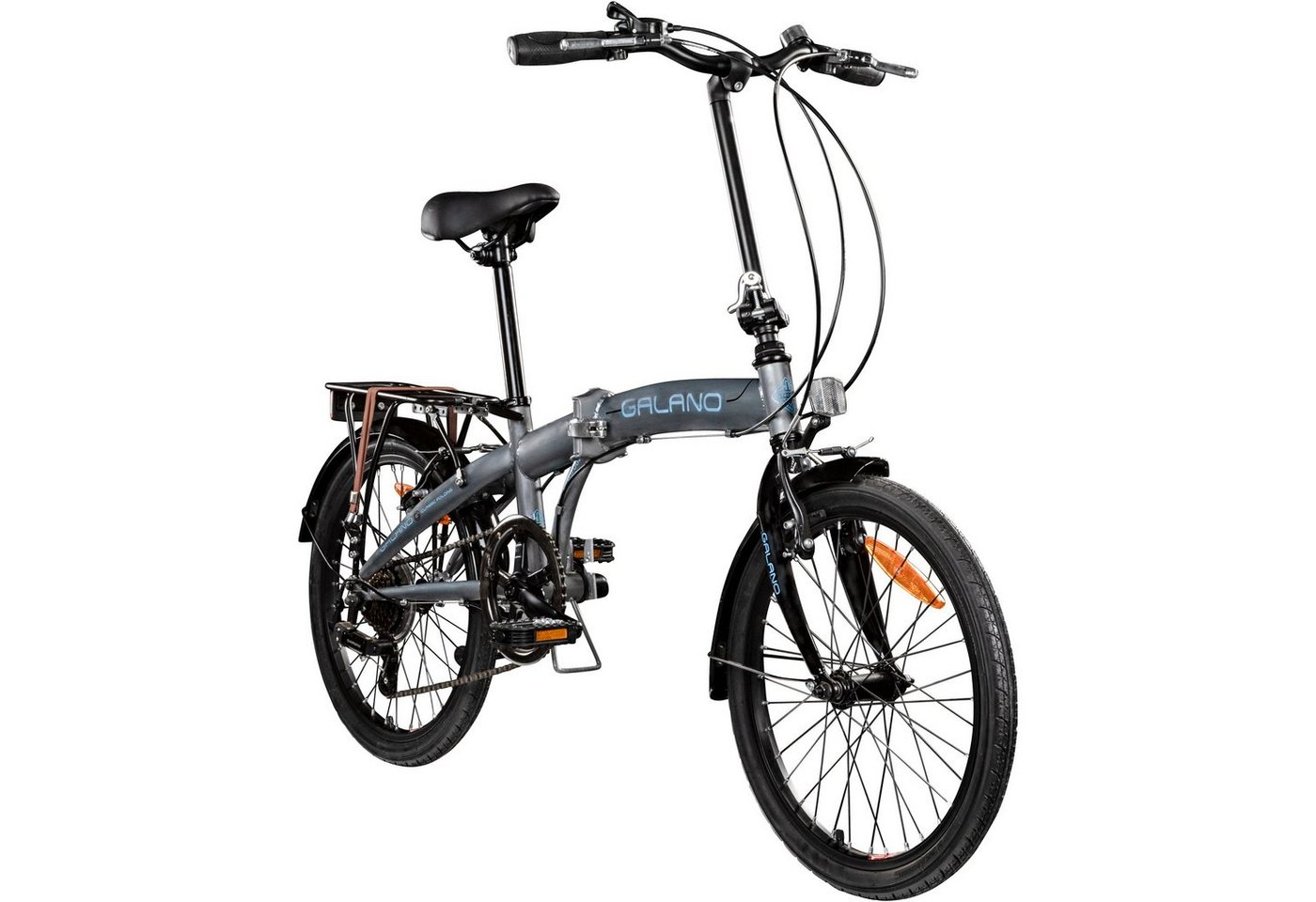 Galano Faltrad Metropolis, 6 Gang, Kettenschaltung, 20 Zoll Klapprad für Erwachsene 155 - 180cm Klappfahrrad Damen Herren