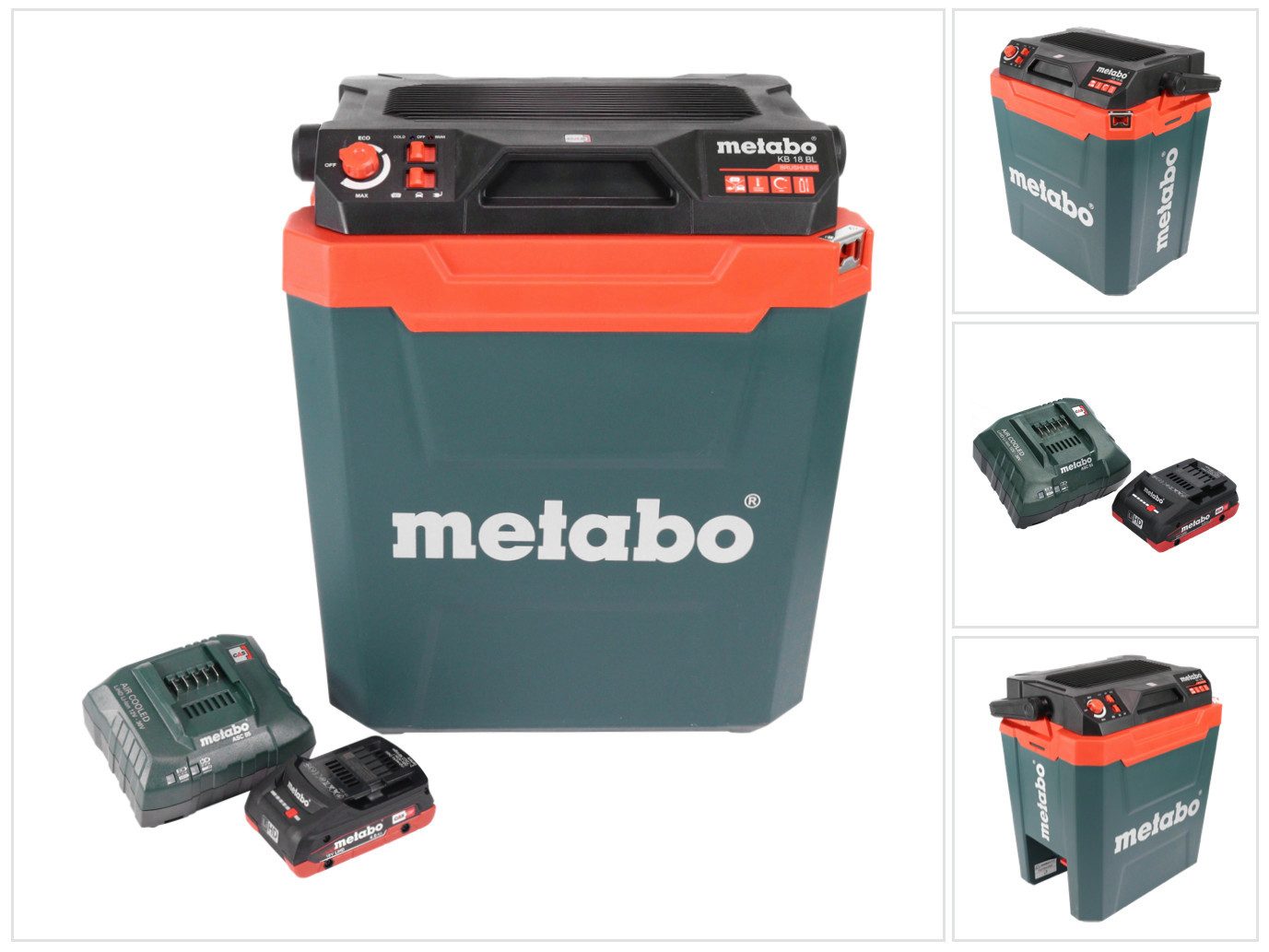 metabo Kühlbox KB 18 BL Akku Kühlbox 18 V mit Warmhaltefunktion 28 l Brushless + 1x