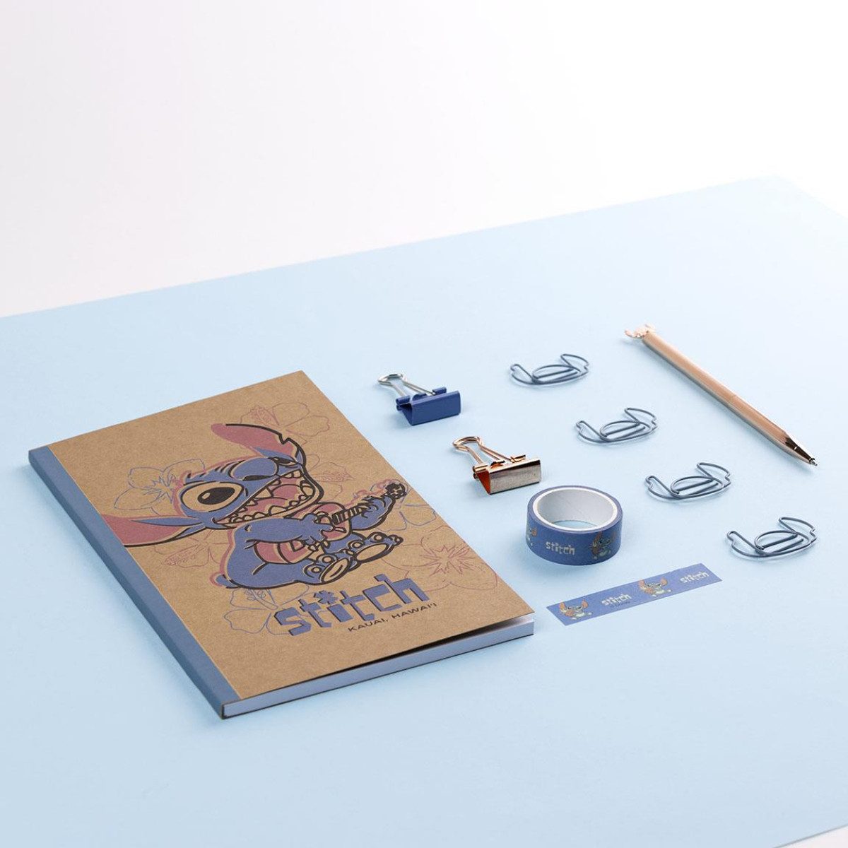 Lilo & Stitch Farbkasten Stationery Set für Kinder Geschenkset mit Buntstiften & Schreibzubehör