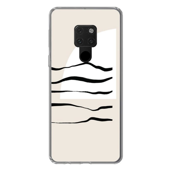 MuchoWow Handyhülle Abstrakt - Linie - Pastell Phone Case Handyhülle Huawei Mate 20 Silikon Schutzhülle