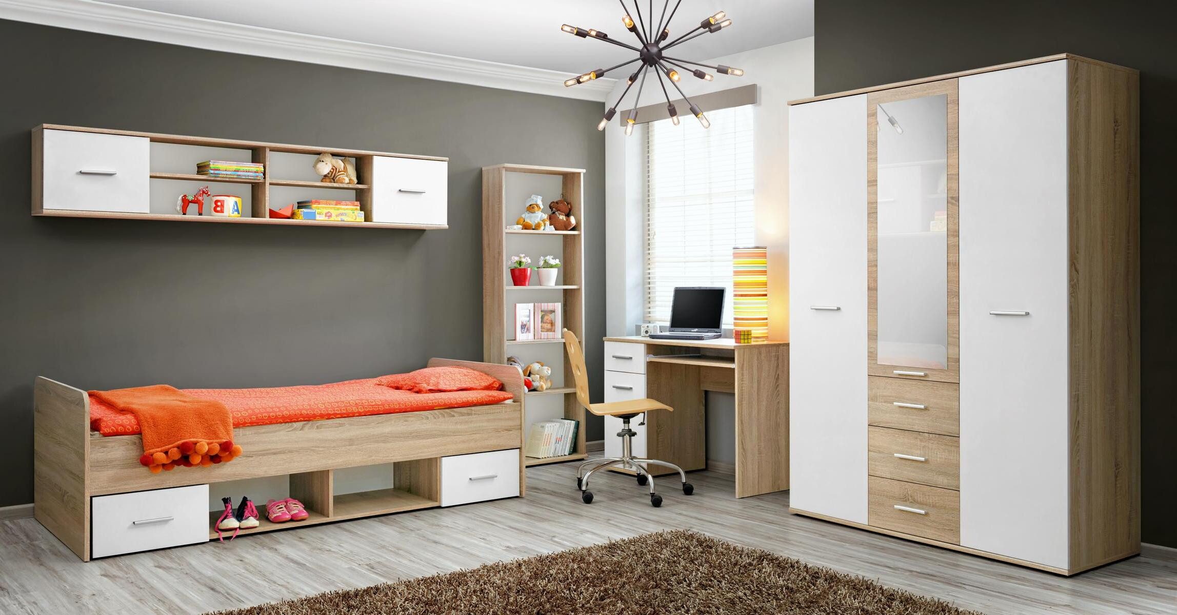 Jugendzimmer-Set Moderne Designer Möbel für das Jugendzimmer aus hochwertigem Holz