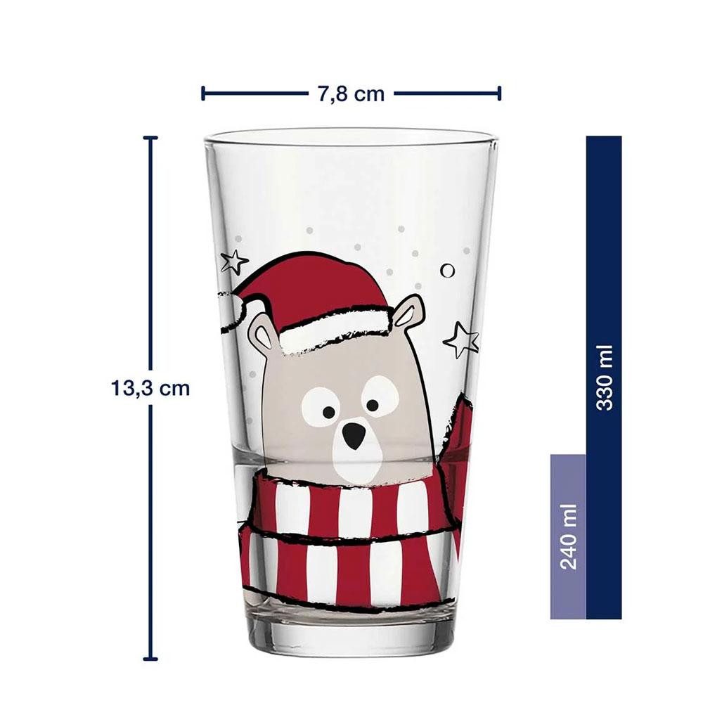 LEONARDO Geschirr Leonardo Trinkglas Becher Eisbär (330ml) günstig online kaufen