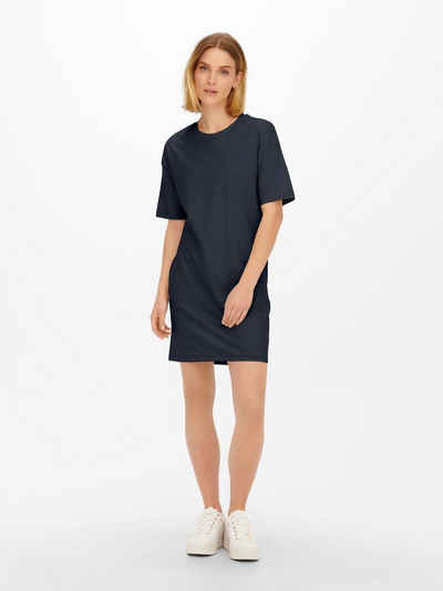 JACQUELINE de YONG Shirtkleid Lockeres Mini T-Shirt Kleid JDYLUCIA (lang, 1-tlg) 4184 in Blau-2