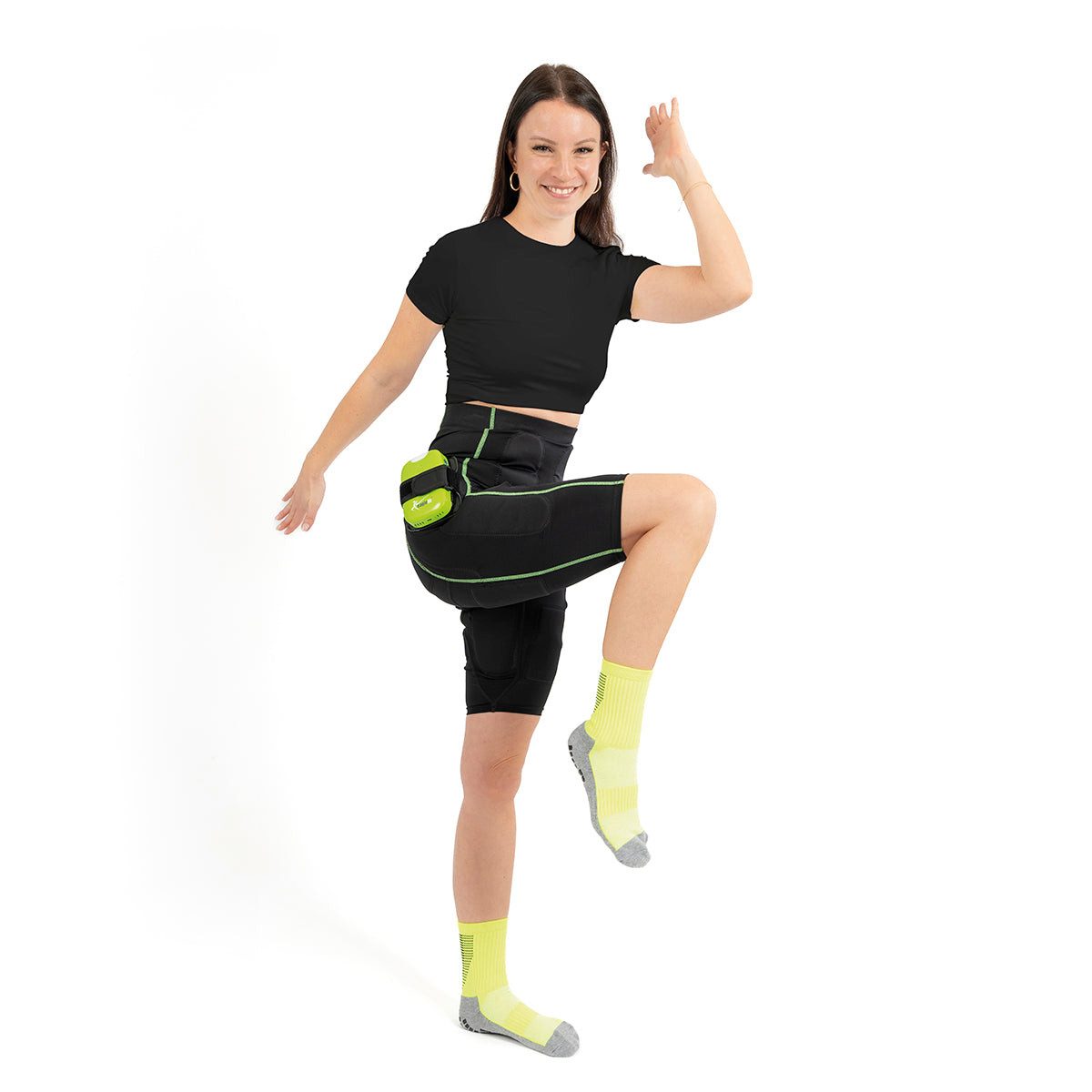 eaglefit® EMS-Gerät EMS PANTS-System, Hose mit 14 Elektroden, Beckenboden, kabelloses EMS, Material antibakteriell, wie eine zweite Haut, EMS ohne anfeuchten