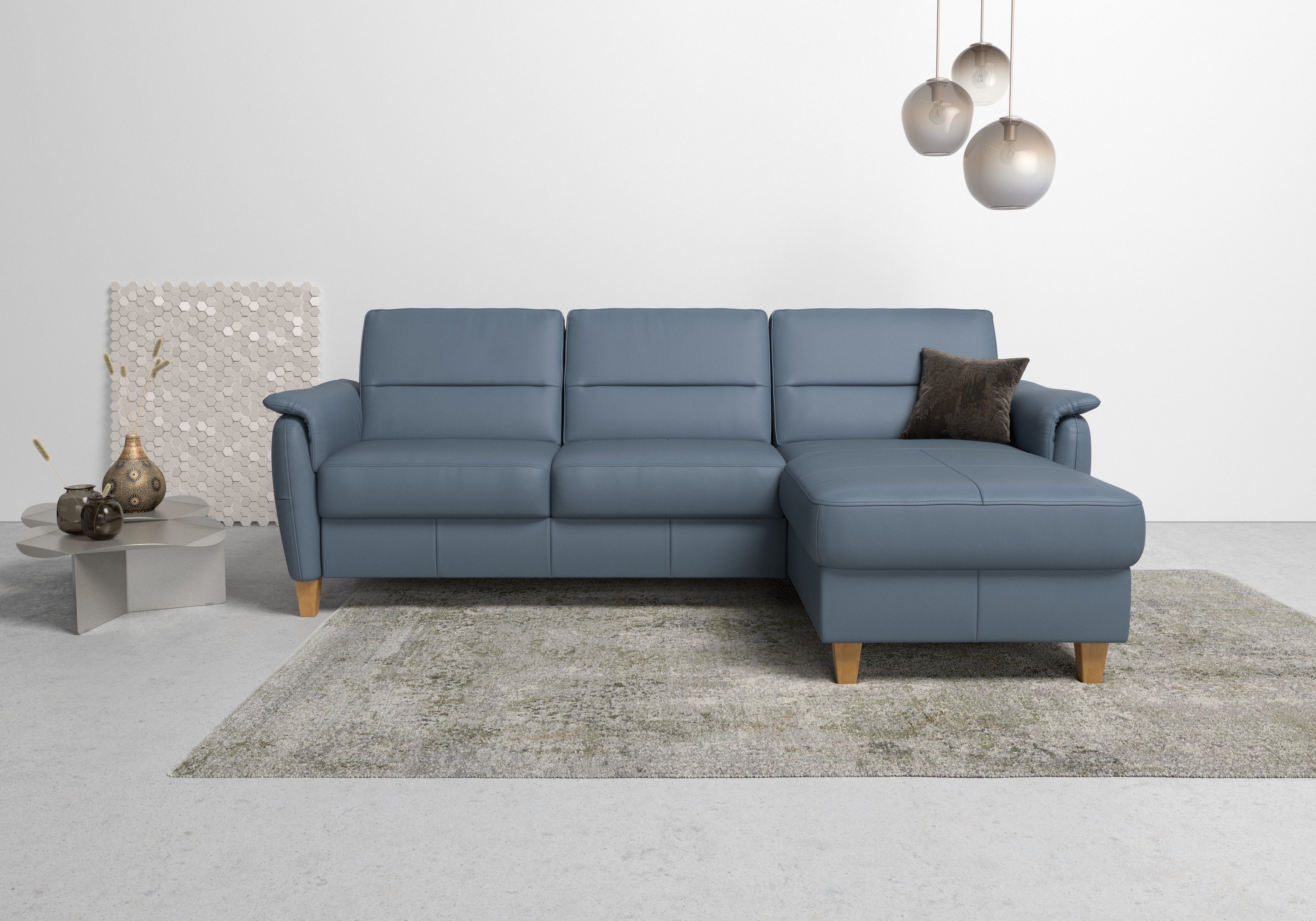 Home affaire Ecksofa Palmera L-Form, Federkern, günstig online kaufen