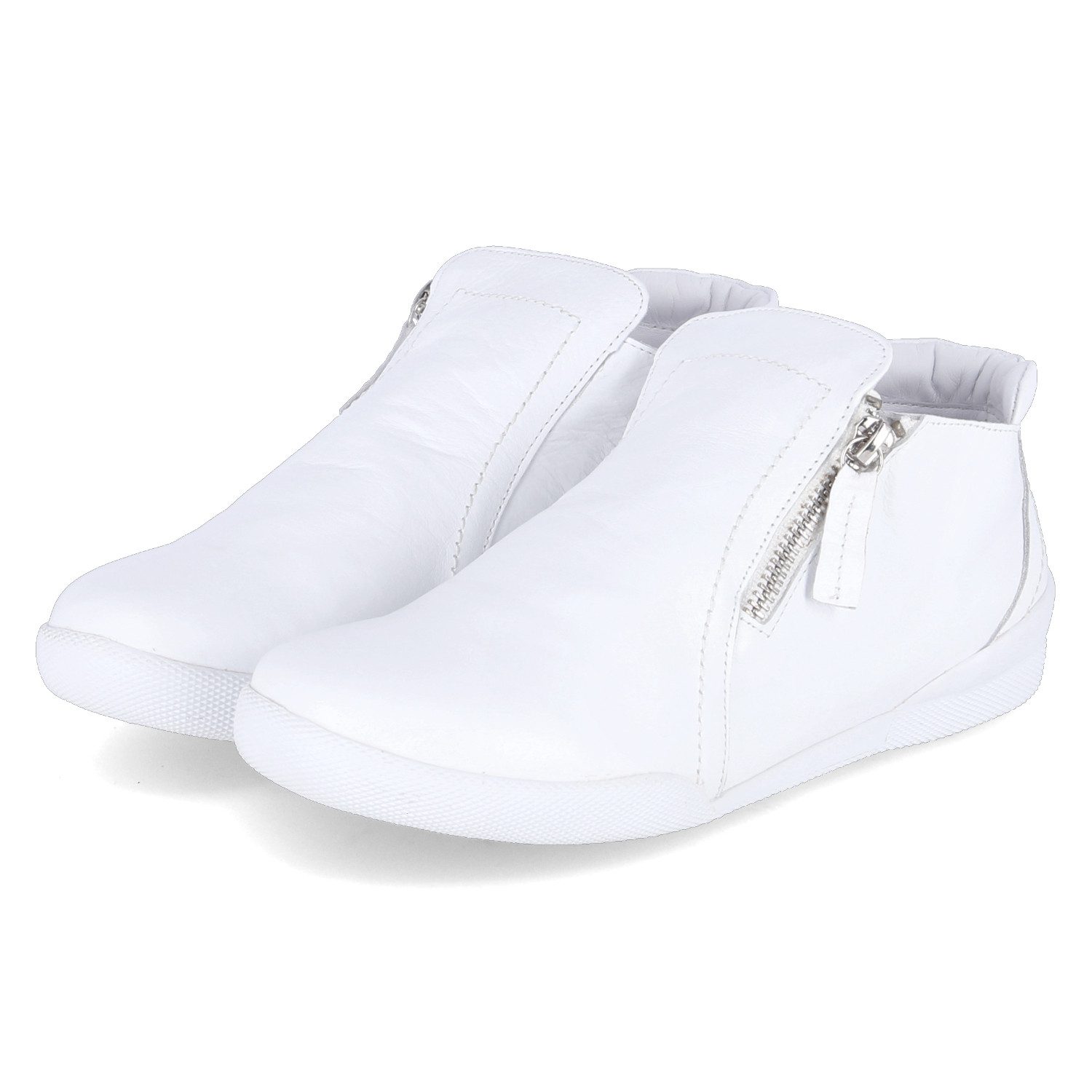 Andrea Conti Andrea Conti 0341727-001 WEIß Damen Glattleder weiss Schnürstiefel