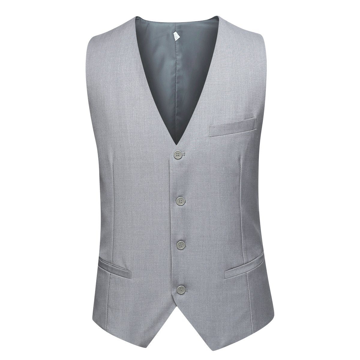 Allthemen Anzug (3 tlg) Slim Fit Herrenanzug im eleganten Look Businessanzug