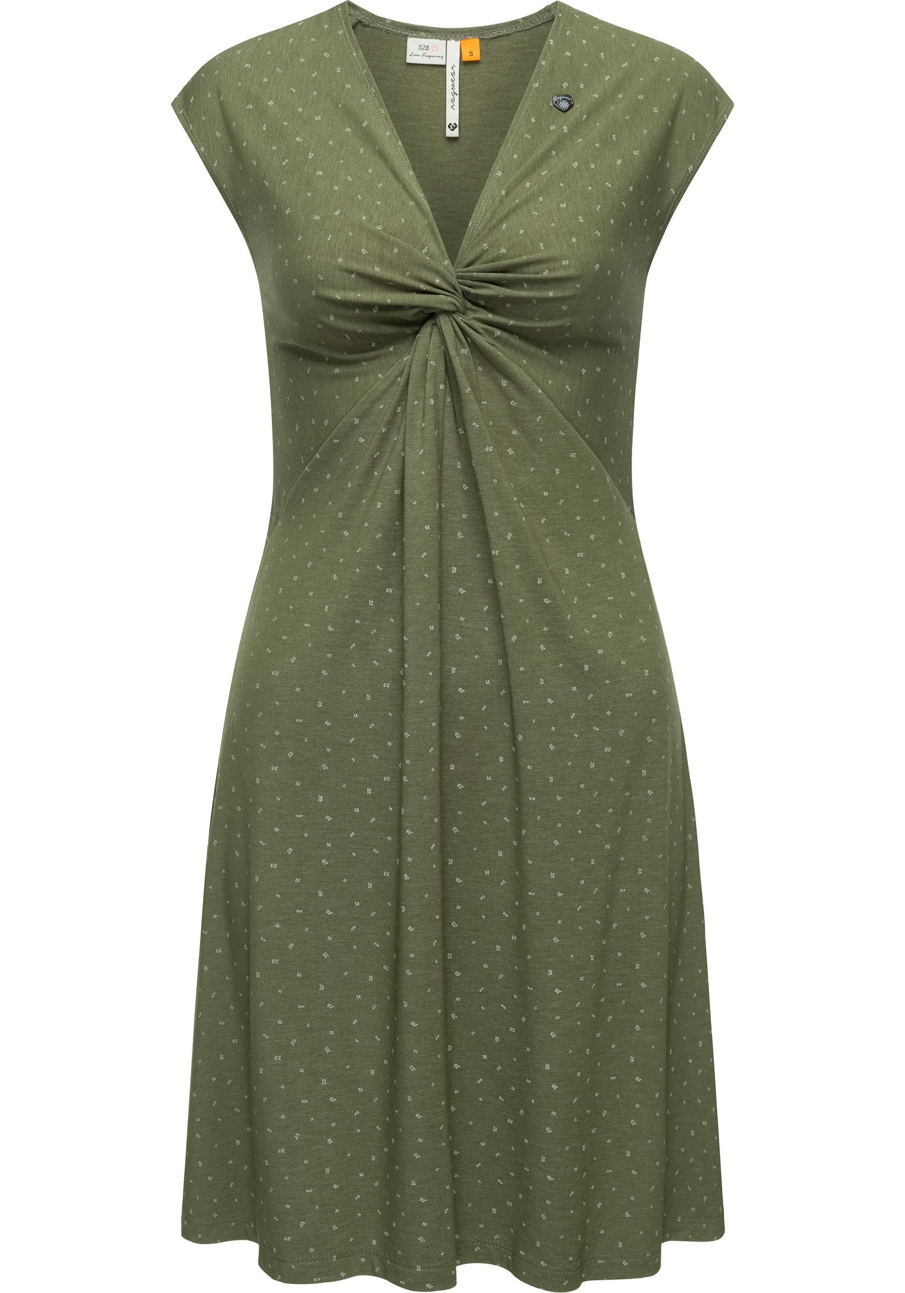 Ragwear Wickelkleid Comfrey stylisches Sommerkleid mit tiefem V-Ausschnitt