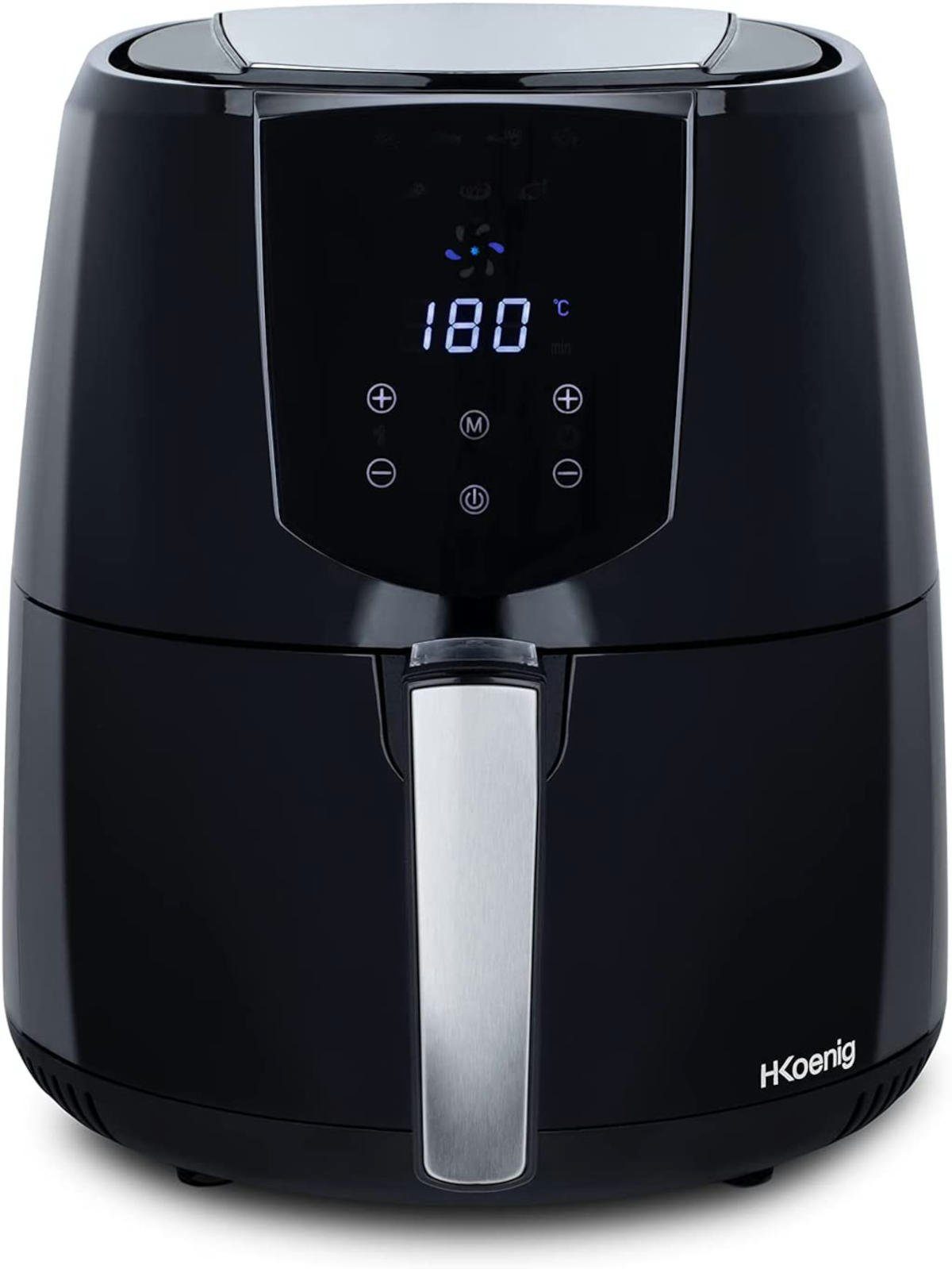 H.Koenig Heißluftfritteuse FRY800 Airfryer, Fritteuse ohne Öl, 4 Liter, 1400 W