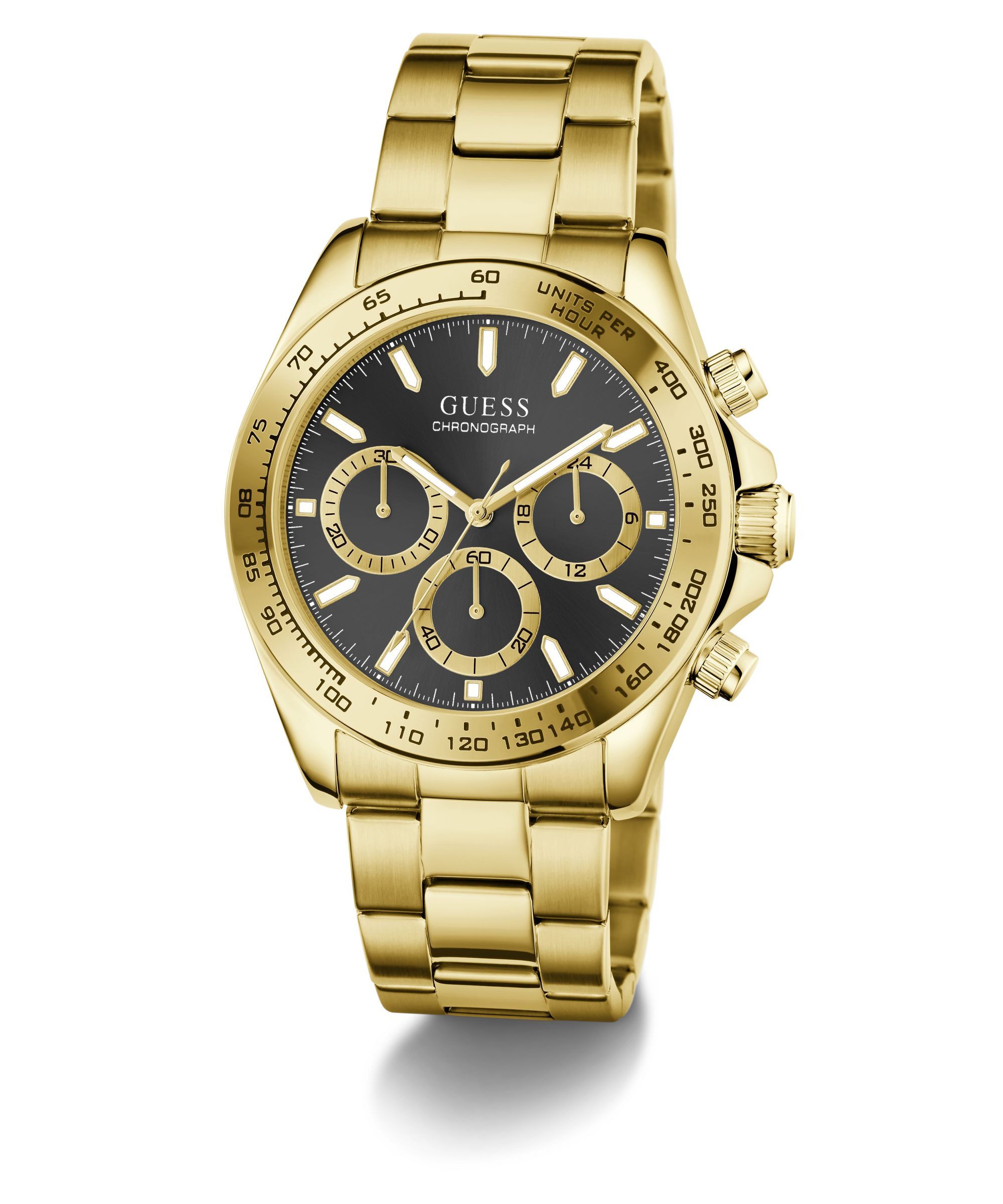 Guess Chronograph ARTHUR GW1058G2, Quarzuhr, Armbanduhr, Herrenuhr, Edelstahlarmband, analog