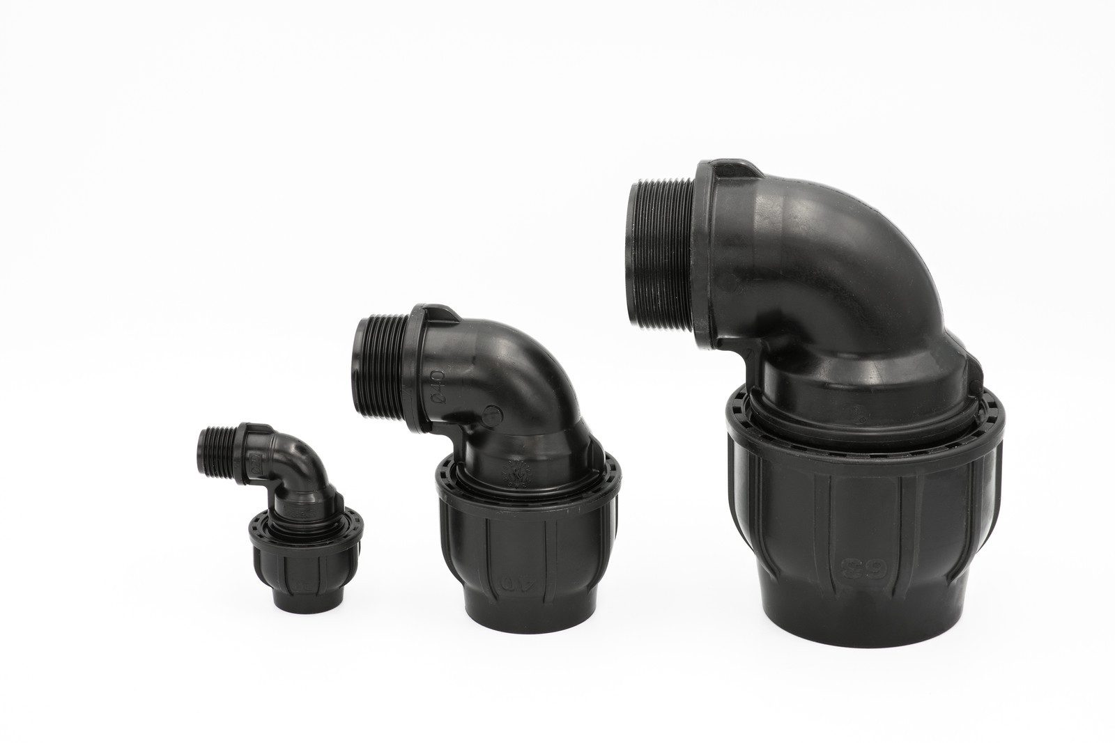 GEBO Steckfitting PE Rohr Winkel 20 mm 1/2 Zoll AG Aussengewinde Rohrwinkel