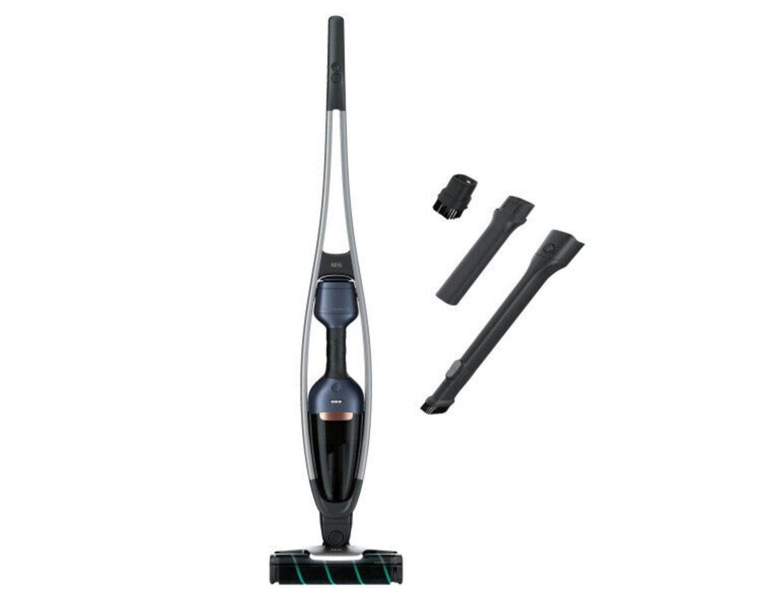 AEG Akku-Hand-und Stielstaubsauger QX9-1-P5IB Akku-Staubsauger 2in1/Beutellos/53 Min Laufzeit/freistehend