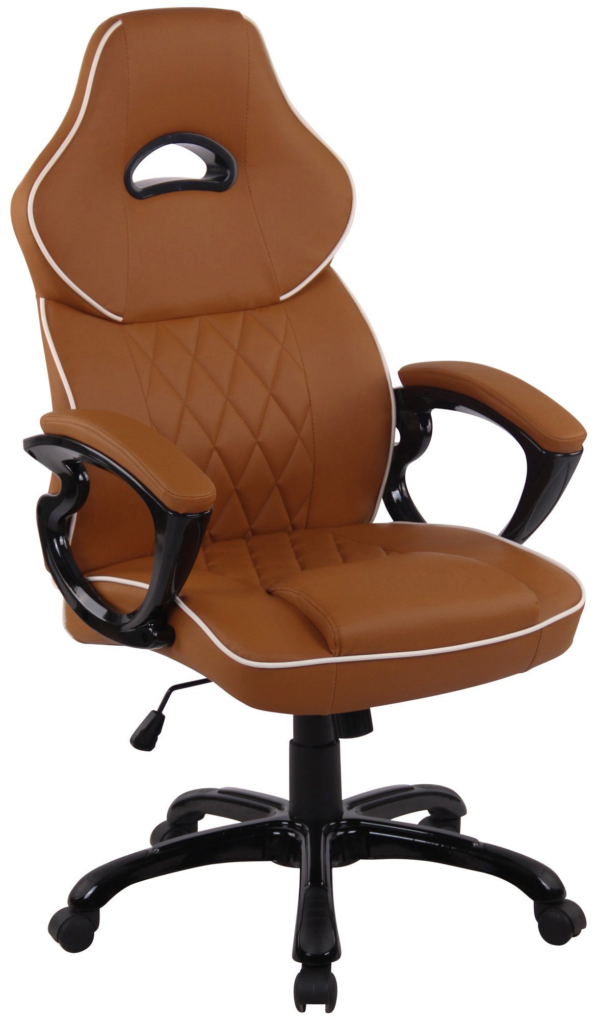 CLP Gaming Chair BIG XXX Kunstleder, höhenverstellbar und drehbar hellbraun
