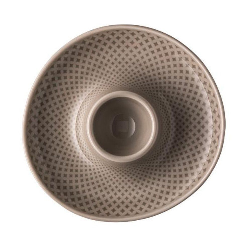 Rosenthal Eierbecher Eierbecher 13 cm Junto Pearl Grey, (1-tlg), Eierbecher, Ø13,1cm, Porzellan, grau